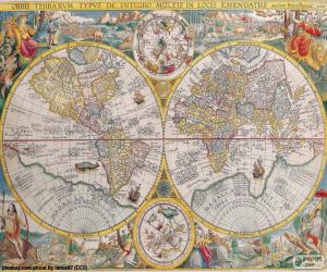 Puzzle Ιστορικό χάρτη του κόσμου